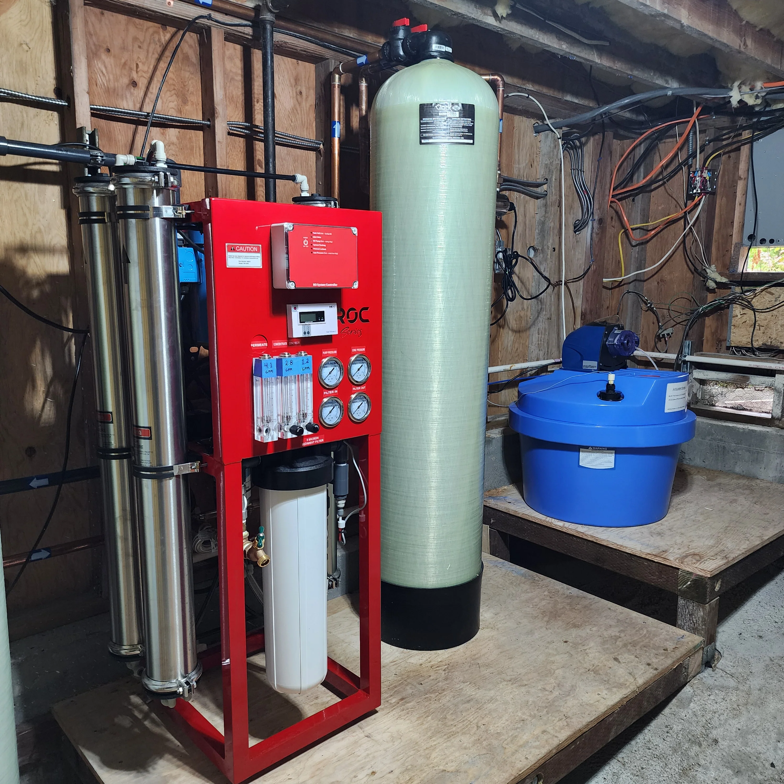 6000 GPD Whole House Reverse Osmosis Water System with Tank and Post Treatment - Image 7