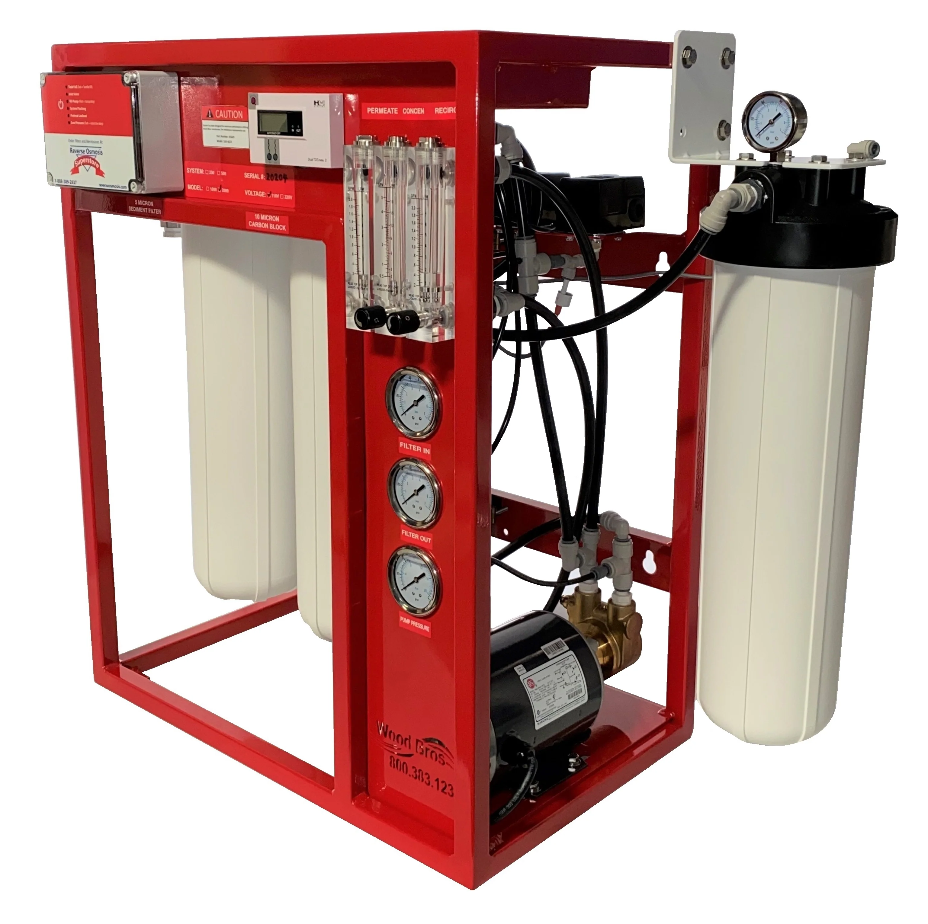 1000 GPD Whole House Reverse Osmosis Water System with Tank and Post Treatment - Image 4
