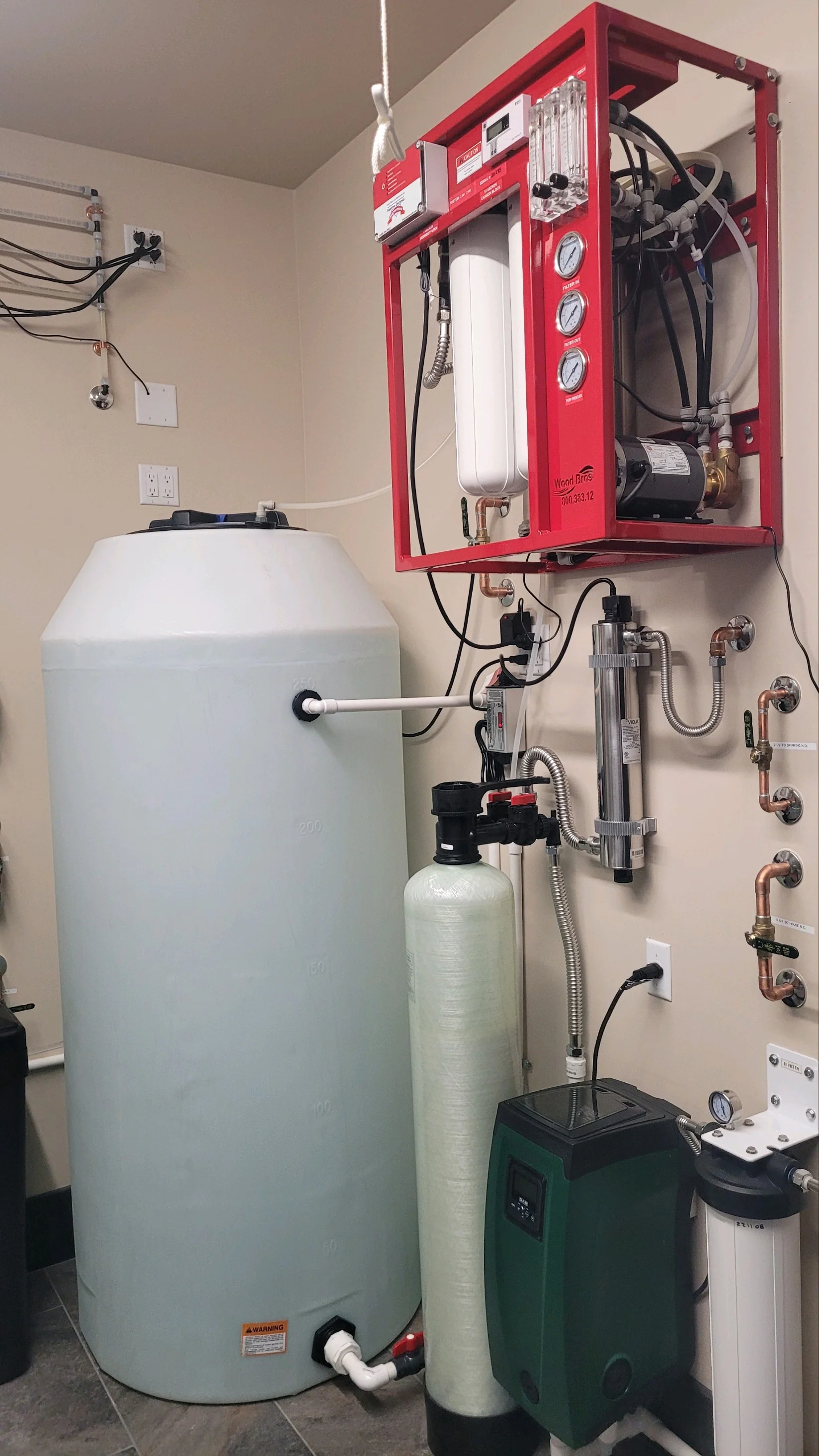 2000 GPD Whole House Reverse Osmosis Water System with Tank and Post Treatment - Image 9