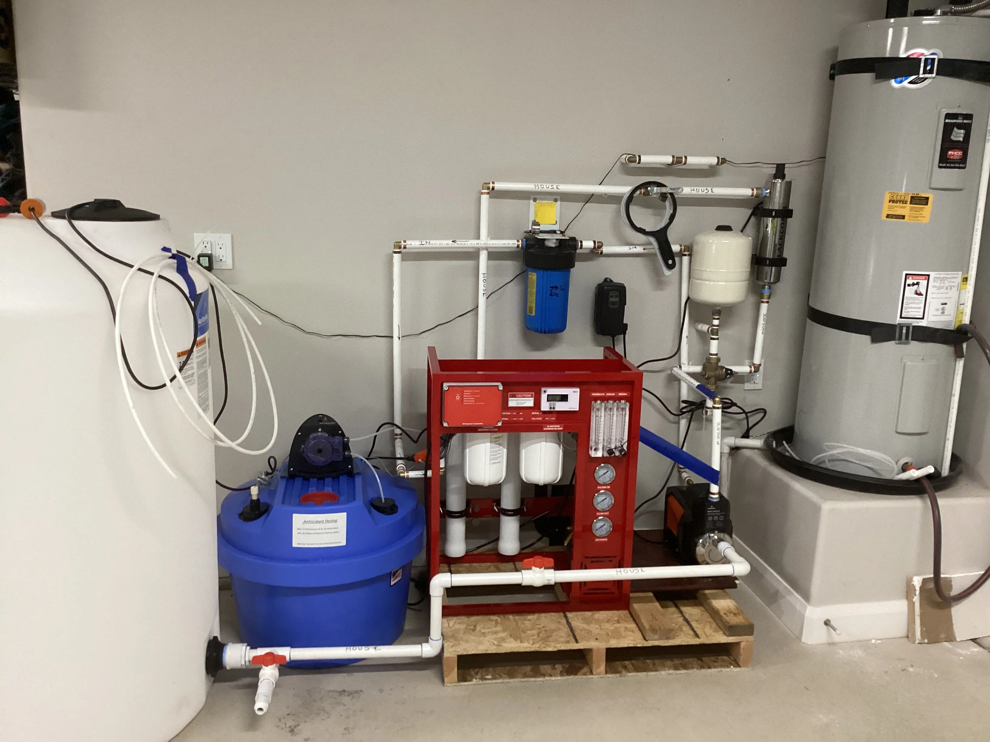 500 GPD Whole House Reverse Osmosis Water System with Tank and Post Treatment - Image 6